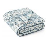 Laura Ashley Coco Luxe Plush Reversible Throw