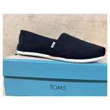 TOMS Womenï¿½s Black Canvas Shoes Size 9