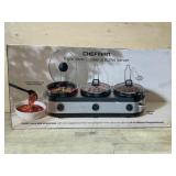 Chefman Triple Slow Cooker and Buffet Server