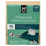 Premium XL Disposable Washcloths, 240 Ct