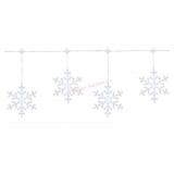 9-Function LED Snowflake Lights, 10 Count