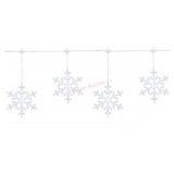 9-Function LED Snowflake Lights, 10 Count