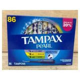 Tampax Pearl Tampons Unscented 86 Count