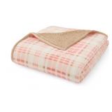 Plaid Fleece Sherpa Throw Blanket