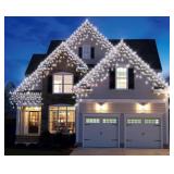 LED Icicle Lights, 300 Count, Cool White