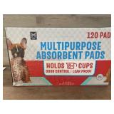 Multipurpose Absorbent Pads, 120 Count