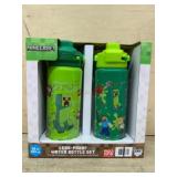 Minecraft Leak-Proof Water Bottle Set