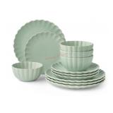 12-Piece Scallop Dinnerware Set