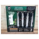 1700 Lumen Dual Power Flashlight Set