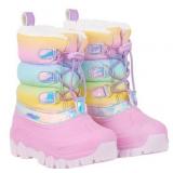 Rainbow Winter Boots, Size 9/10