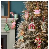 8 Oversized Gingerbread Ornaments