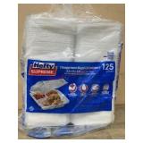 Hefty Supreme 3-Compartment Hinged Lid Containers