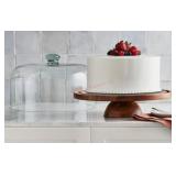 2-in-1 Glass Cake Stand and Serving Tray
