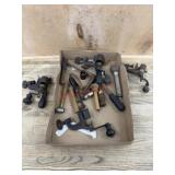 Clamps and powder apparatus