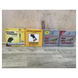 Four boxes 12 ga 5 shot 25 per box