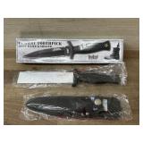 Combat toothpick boot knife and sheath