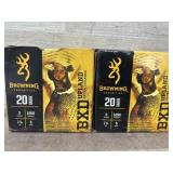 2 boxes browning 20 ga 5 shot 25 per box