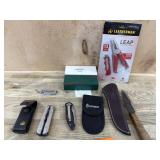 Flat of knives and multi tools