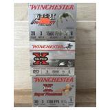 3 boxes Winchester 20 ga shells.  25 per box