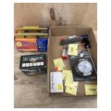 Flat of 12 ga shells. Sun optics rail.  Vault