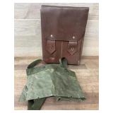Leather and synthetic ammo pouches