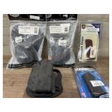 Flat of holsters, grips
