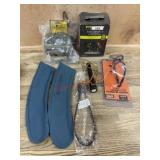 Gun lock. Eye and ear protection. Flashlight