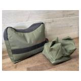 2 OD green gun rests