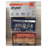 3 boxes, various 12 gauge ammo.  25 per box