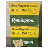 2 boxes of nitro magnum 20 gauge shells 25 per