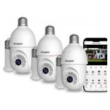 Energizer Security Camera 3-Pack w/ Socket Ext.