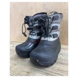 Black and Gray Insulated Winter Boots