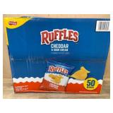Ruffles Cheddar & Sour Cream Chips, 50 Bags