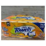 Orange Top Towels, 15 Mega Rolls
