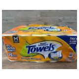 Orange Top Towels, 15 Mega Rolls