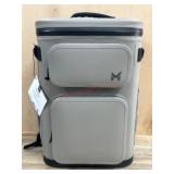 Gray Backpack Cooler with Front Pockets