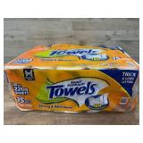 Orange Top Towels, 15 Mega Rolls