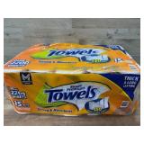 Orange Top Towels, 15 Mega Rolls