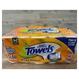 Orange Top Towels, 15 Mega Rolls