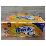 Orange Top Towels, 15 Mega Rolls