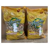 Hampton Farms Unsalted Roasted Peanuts, 2 Bags