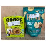 Boboï¿½s Oat Bites and Hand Apple Chips
