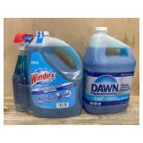 Windex Cleaner and Dawn Detergent Lot