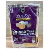 12-Pack Ultra Soft Facial Tissue