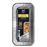 Third-Size Aluminum Table Pan Lids, 30-Pack