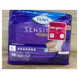 Tena Sensitive Overnight Underwear, 16 Pieces