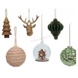 18 Christmas Ornaments Assorted Styles