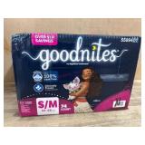 Goodnites S/M Nighttime Underwear, 74 Count