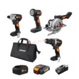 Worx 5-Tool Cordless Power Tool Combo Kit