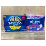 Tampax Pearl and Always Liners Bundle